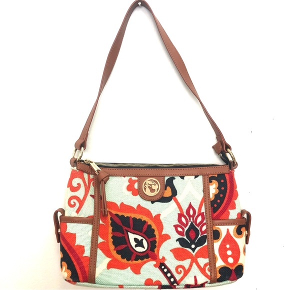 Spartina 449 Handbags - Spartina 449 Colorful Genuine Leather Boho Shoulder handbag NWOT